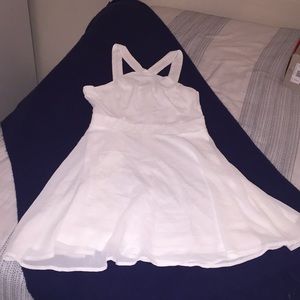 White halter dress